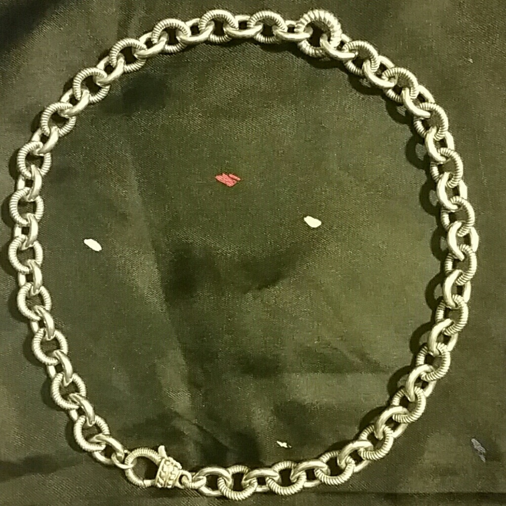 Judith Ripka 18" 925 Sterling Silver Necklace